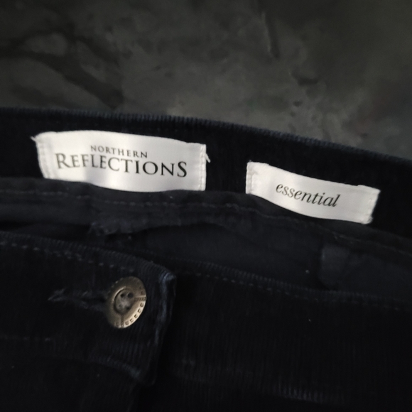 NORTHERN REFLECTIONS | straight leg micro corduroy trouser pants - Picture 6 of 8